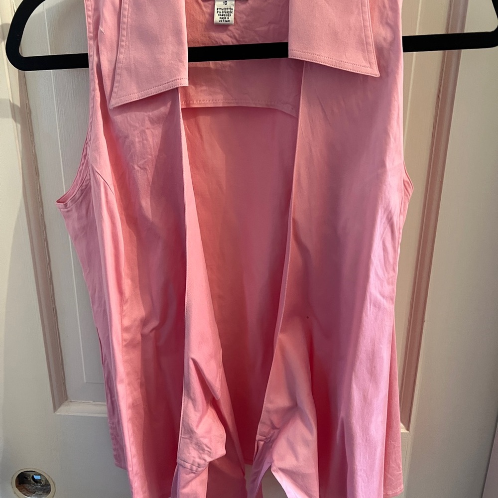 Lilly Pulitzer Vibrant Pink wrap blouse